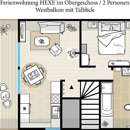 Apartment Ferienblockhaus 'am Kunstberg'